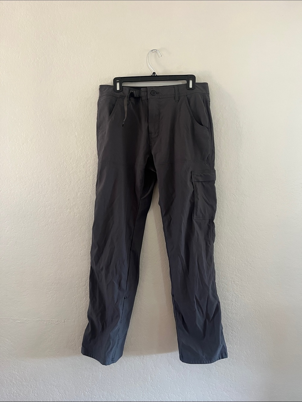Prana Men's Charcoal Relaxed Fit Pants